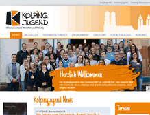 Tablet Screenshot of kolpingjugend-dv-muenchen.de